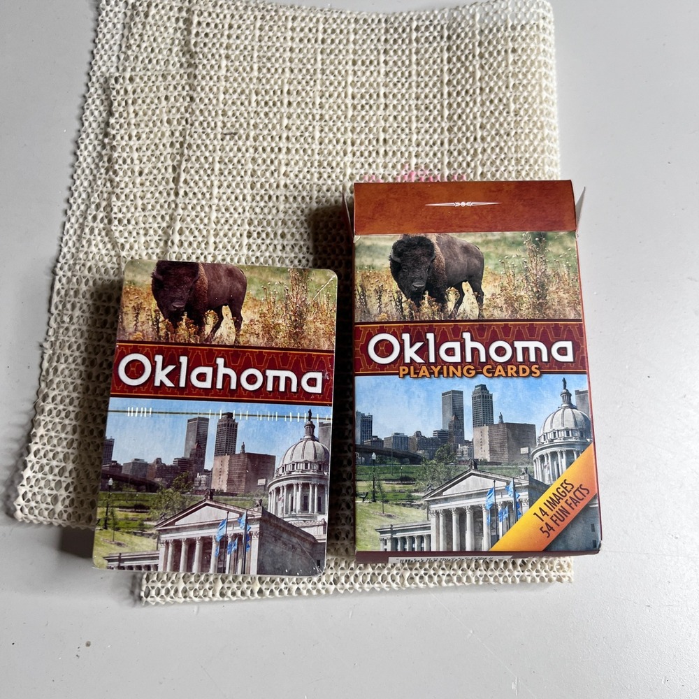 Oklahoma Souvenir Playing Cards 14 Images 54 Fun Facts Terrell Creative 2009